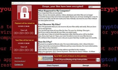 Cảnh báo mã độc có tên WannaCry khai thác một số lỗ hổng trên hệ điều hành Windows